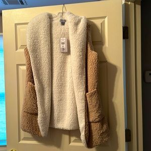 Fuzzy teddy-bear vest